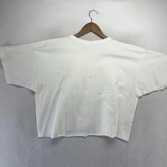 Vintage Pacific Conference Shirt 2XL Cut Cropped Crop Top Pac 10 Basketball 90s - Picture 8 of 10